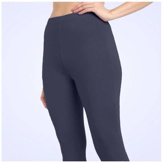 Indoraa Women's Cotton Blended Solid Ankle legging (Navy)